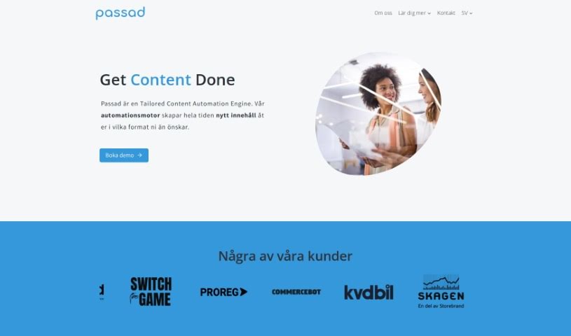 Screenshot of Passad Ai