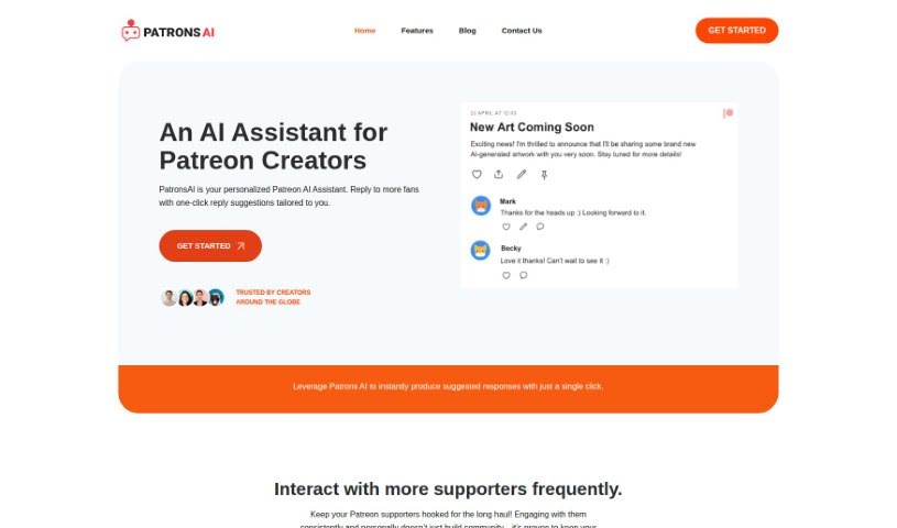 Screenshot of Patronsai.com