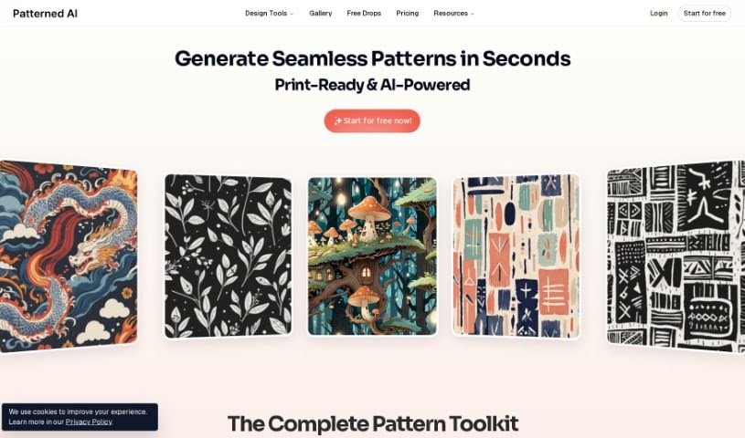 Screenshot of Patterned AI