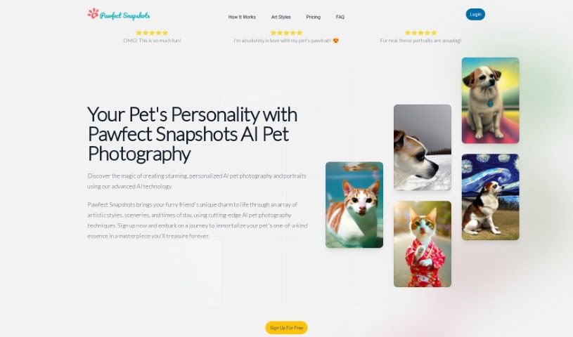 Screenshot of Pawfect Snapshots