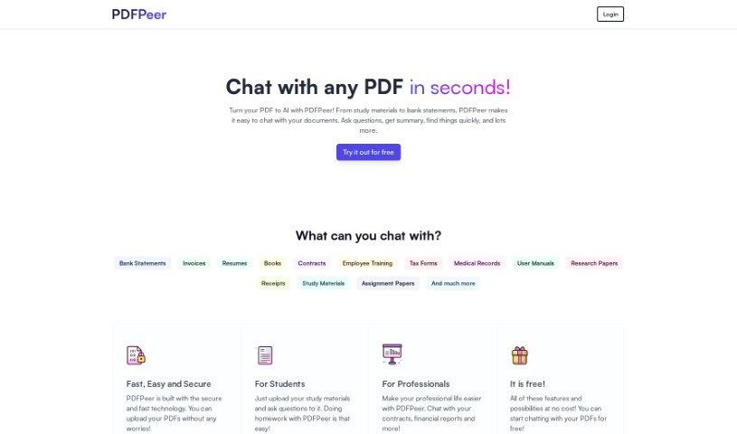 Screenshot of PDFPeer