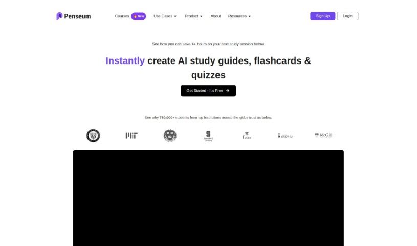 Screenshot of Penseum