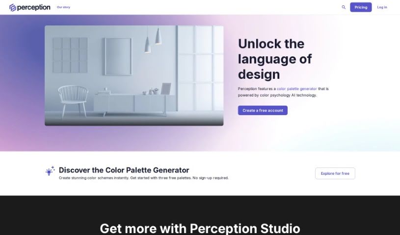 Screenshot of Perception.io