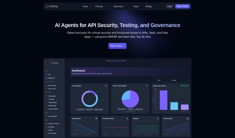 Screenshot of PerfAI