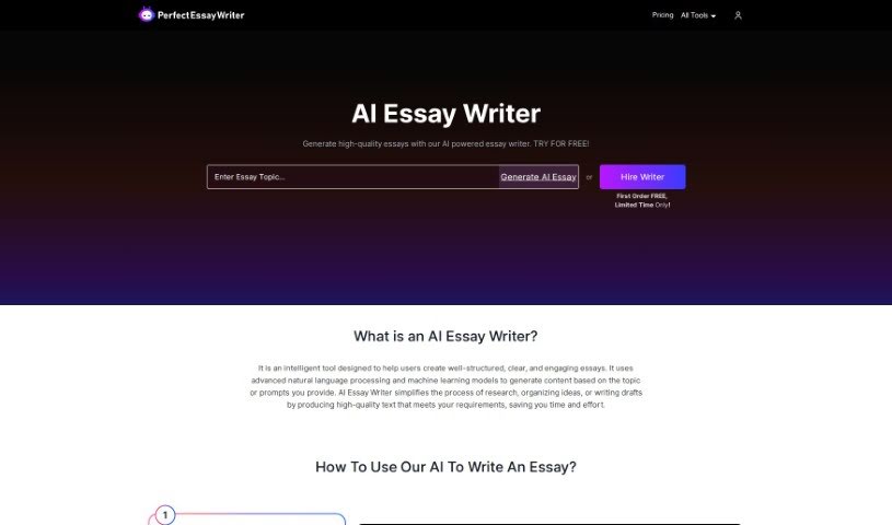 Screenshot of Perfect Essay Writer