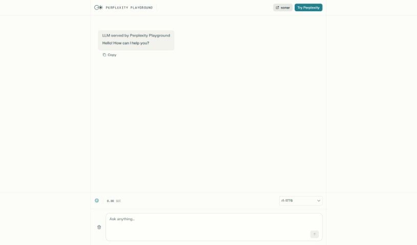 Screenshot of Perplexity Labs