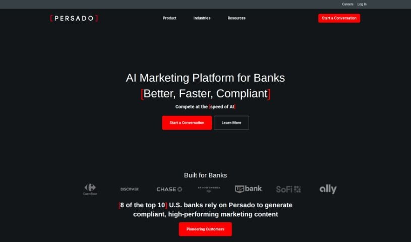 Screenshot of Persado