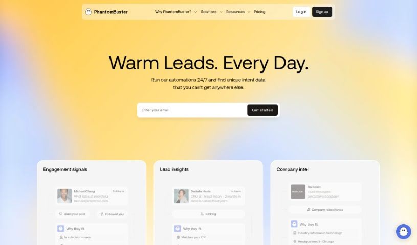 Screenshot of PhantomBuster