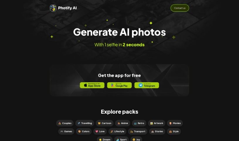 Screenshot of Photify AI