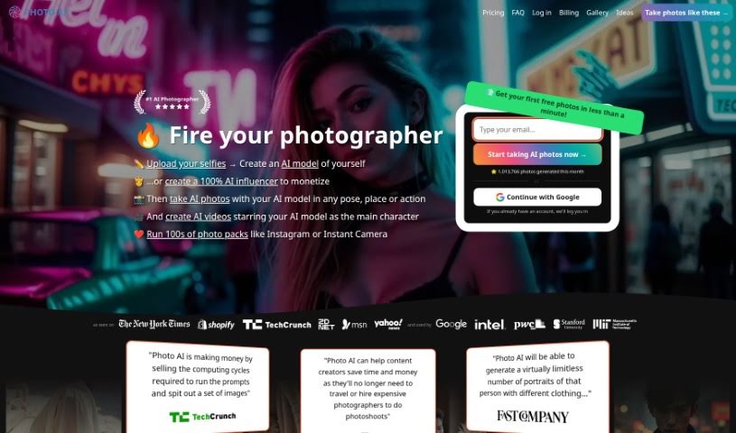 Screenshot of Photo AI