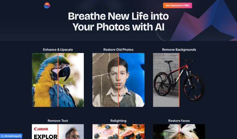 Screenshot of Photoenhanceai