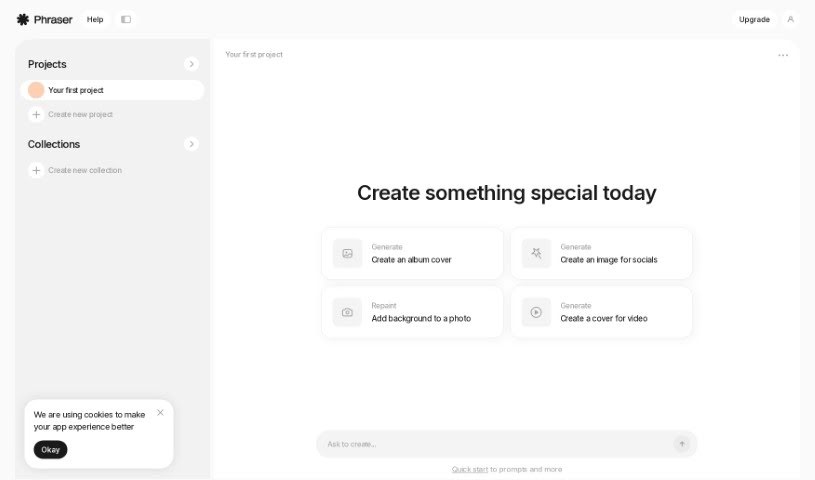 Screenshot of Phraser