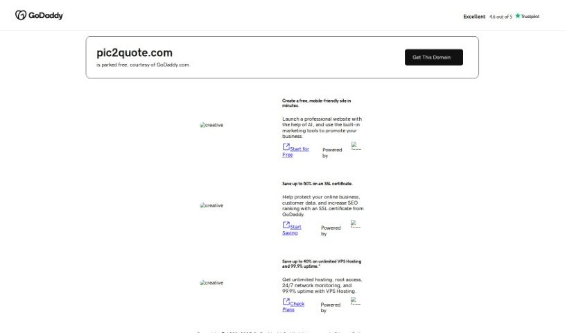 Screenshot of Pic2Quote