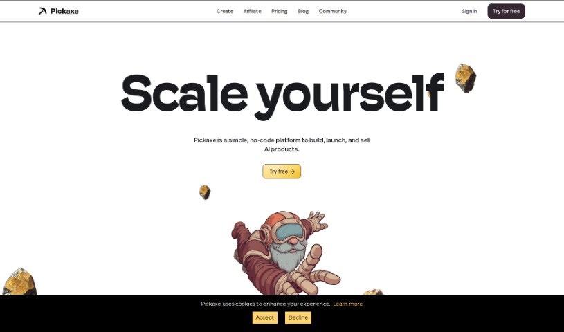 Screenshot of Pickaxe