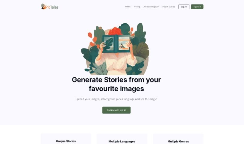 Screenshot of PicTales