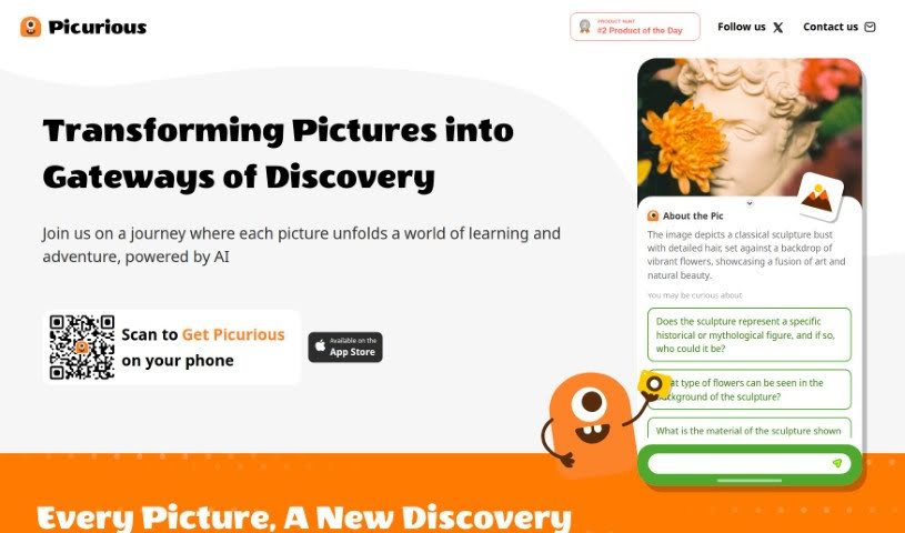 Screenshot of Picurious AI