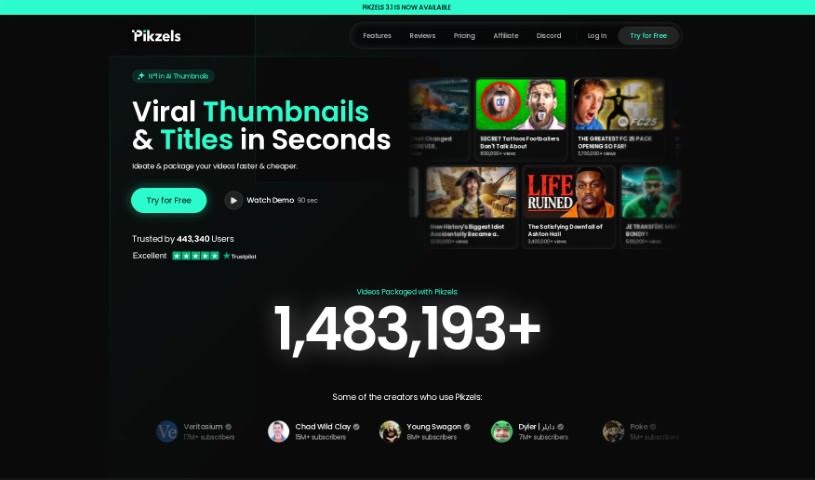 Screenshot of Pikzels