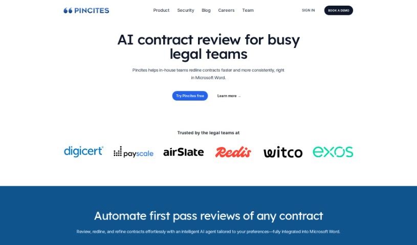Screenshot of Pincites