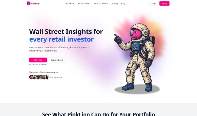 Screenshot of PinkLion