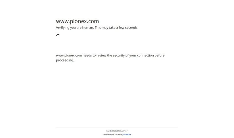 Screenshot of Pionex