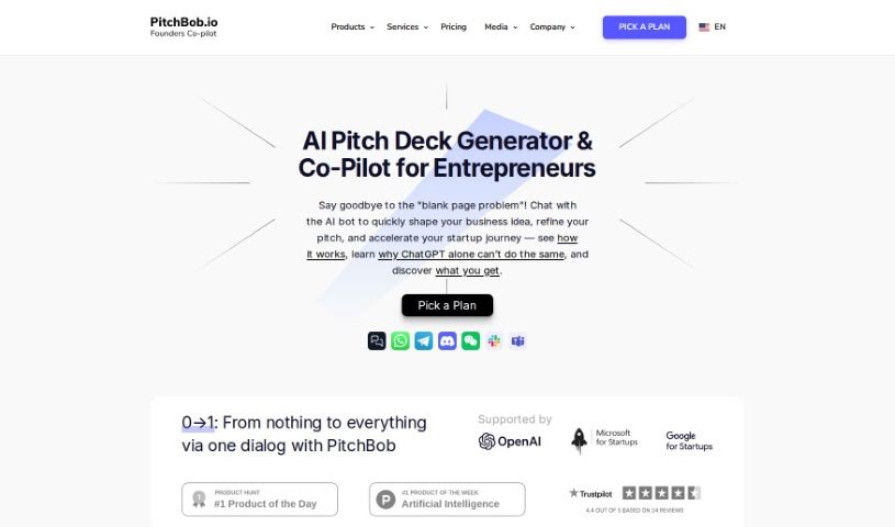 Screenshot of PitchBob