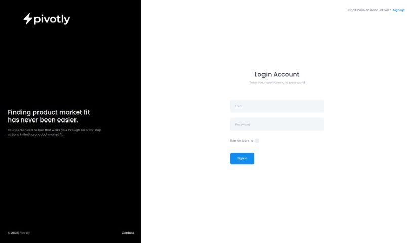Screenshot of Pivotly