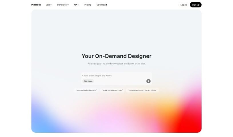 Screenshot of Pixelcut