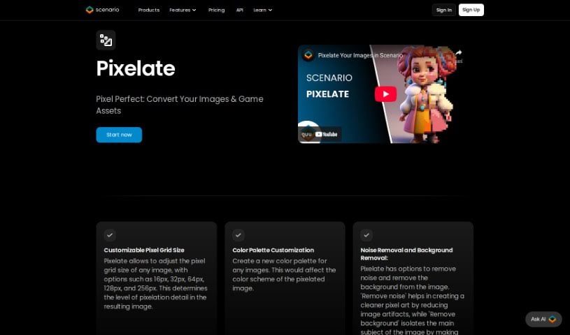 Screenshot of Pixelicious