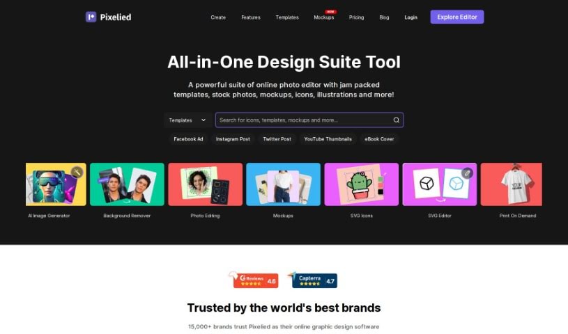 Screenshot of Pixelied