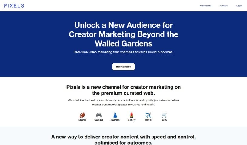 Screenshot of Pixels AI