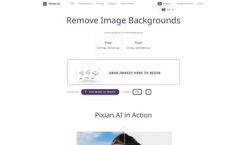 Screenshot of Pixian