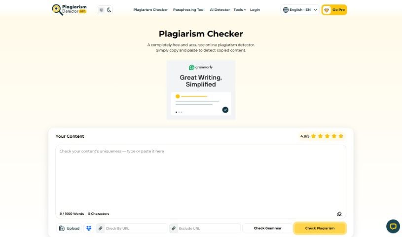 Screenshot of Plagiarism Checker Free