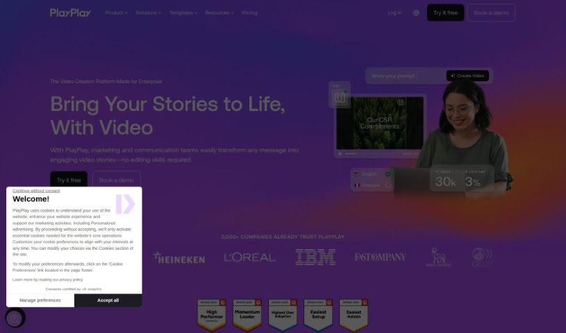 Screenshot of Playplay