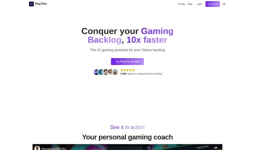 Screenshot of Playthis