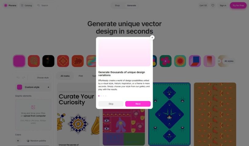 Screenshot of Plurana