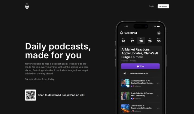 Screenshot of PocketPod