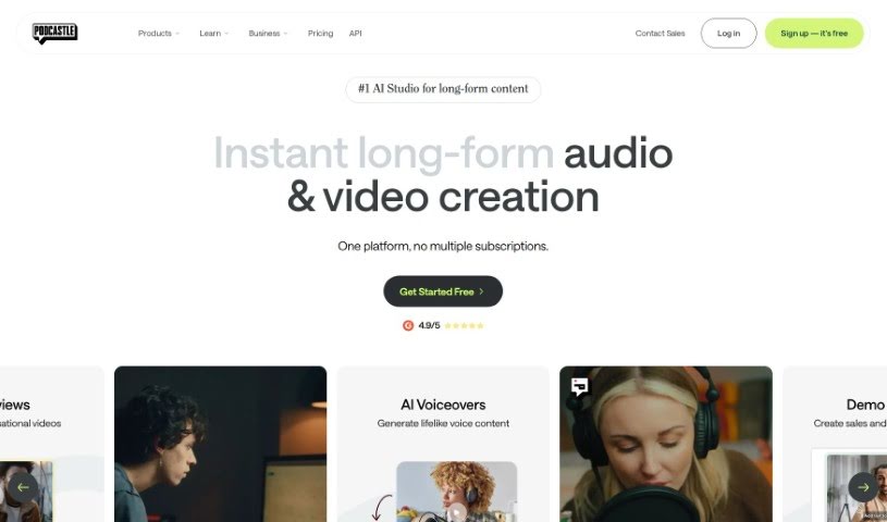 Screenshot of Podcastle