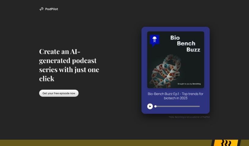 Screenshot of PodPilot
