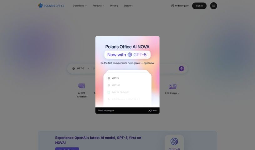 Screenshot of Polaris Office