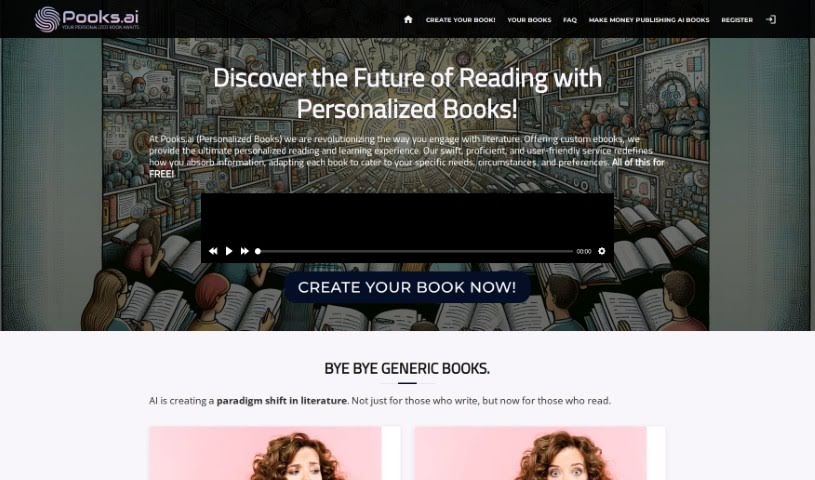 Screenshot of Pooks.ai