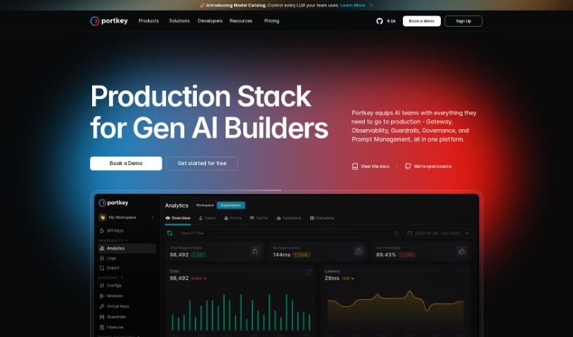 Screenshot of Portkey