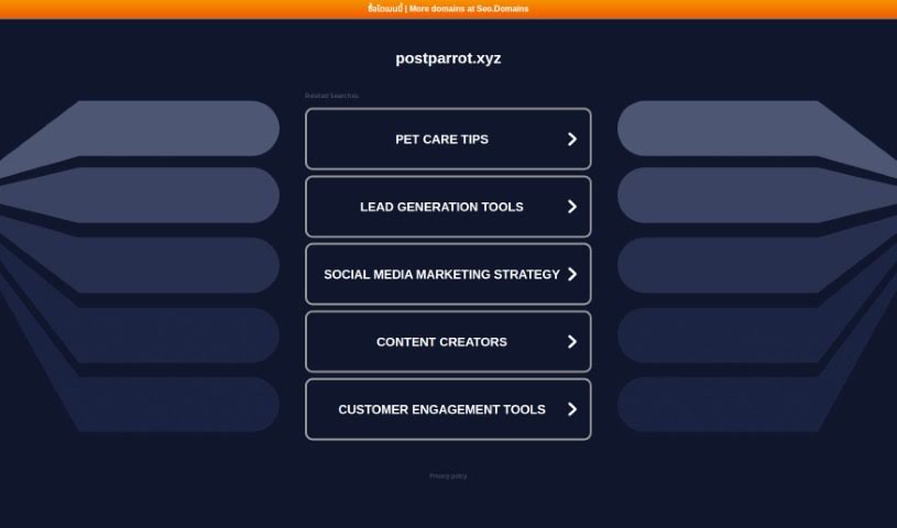 Screenshot of Post Parrot