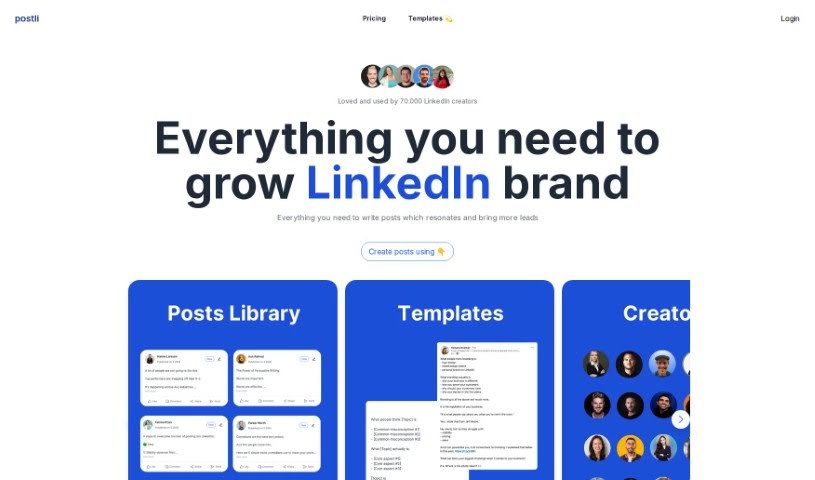 Screenshot of Postli