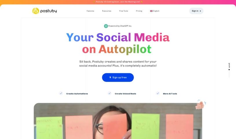 Screenshot of Postuby