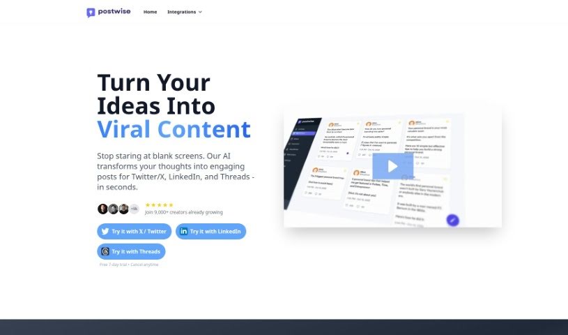 Screenshot of Postwise