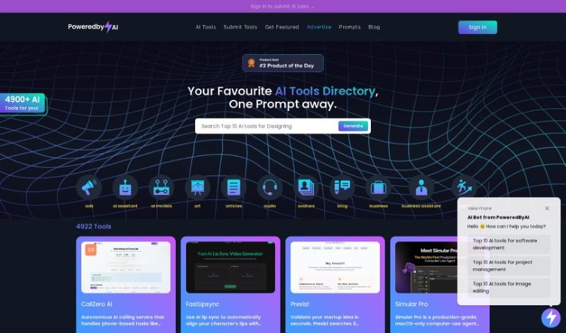 Screenshot of Poweredbyai