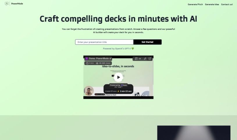Screenshot of PowerMode