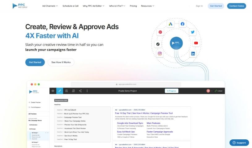 Screenshot of PPC Ad Editor