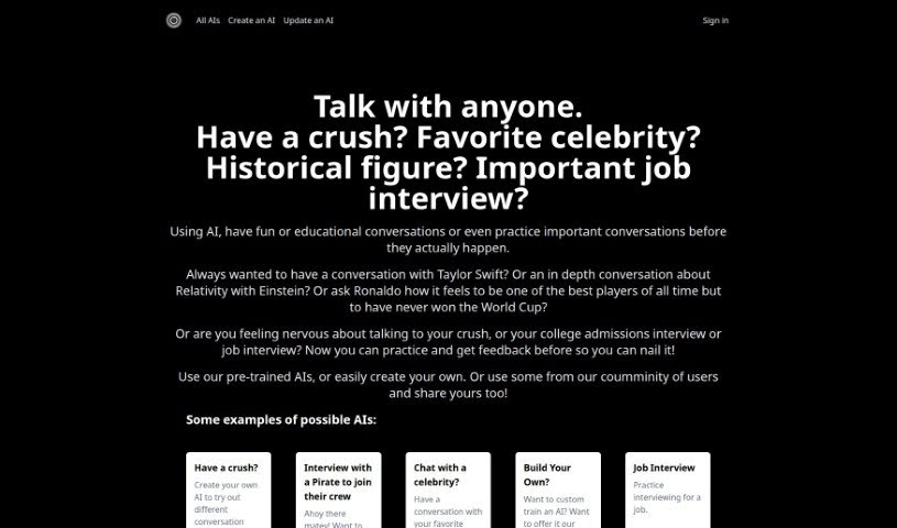 Screenshot of Practicetalking