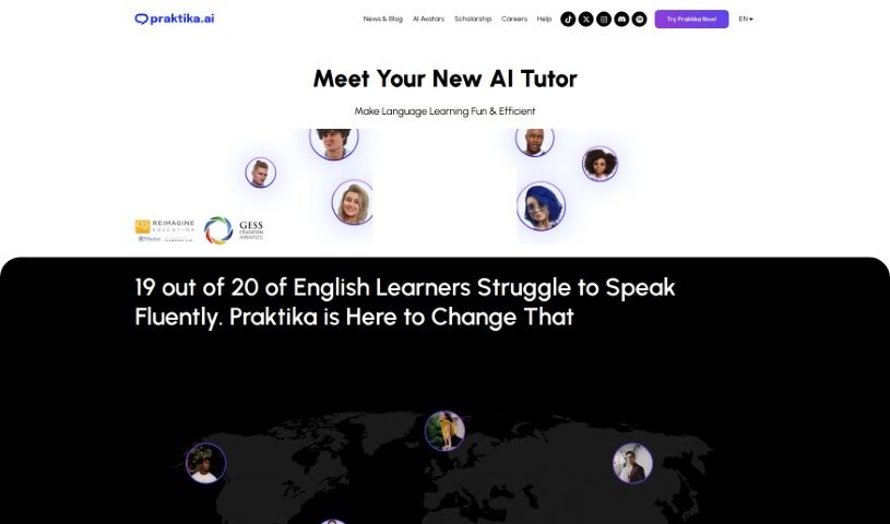 Screenshot of Praktika